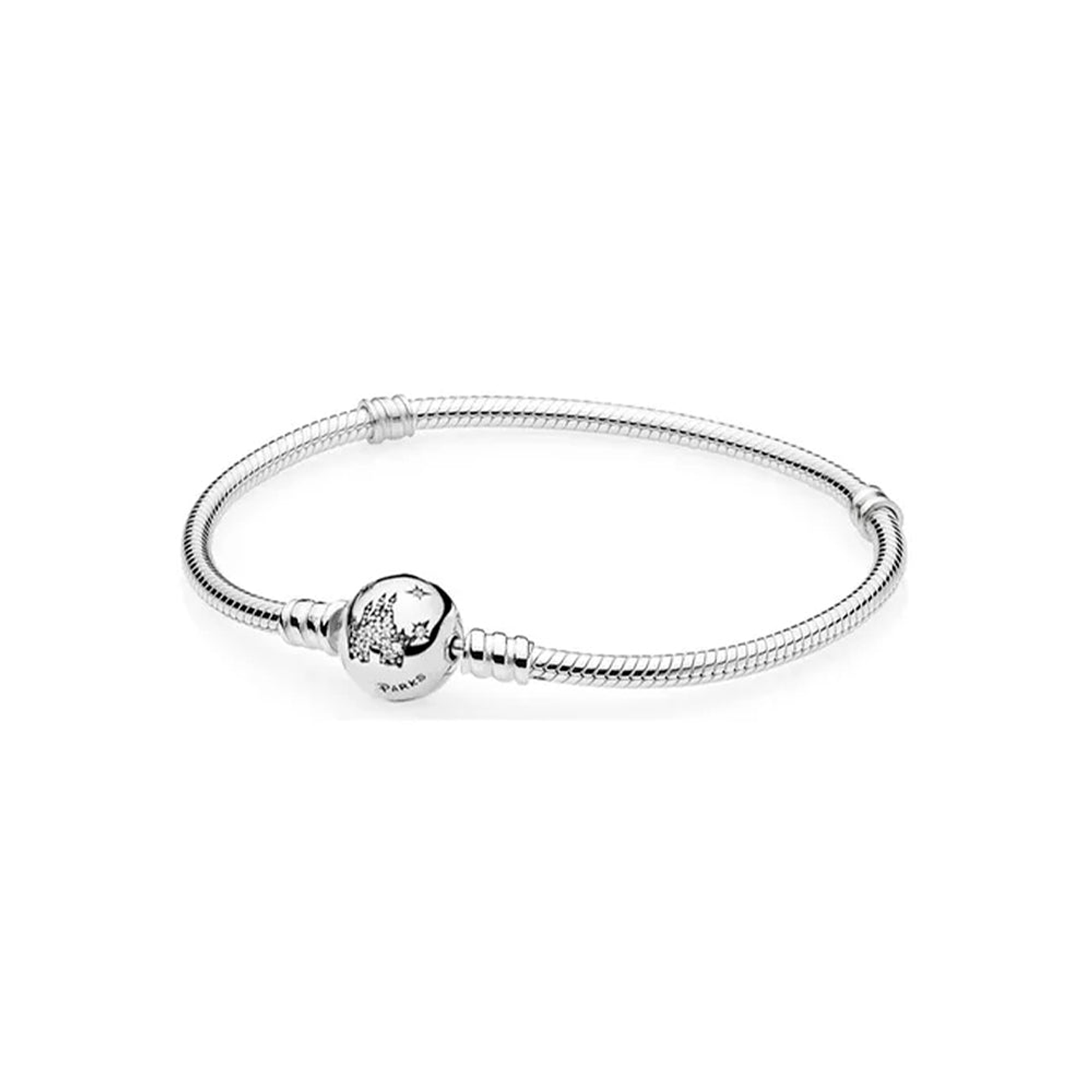 Pulsera Brazalete Pandora Cierre Circular Castillo Magico Disney 597145CZ Plata 925 Talla 18cm 1
