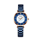 Reloj Análogo Curren Original KREd112021 para Mujer Acero Azul y Dorado - Miniatura 1