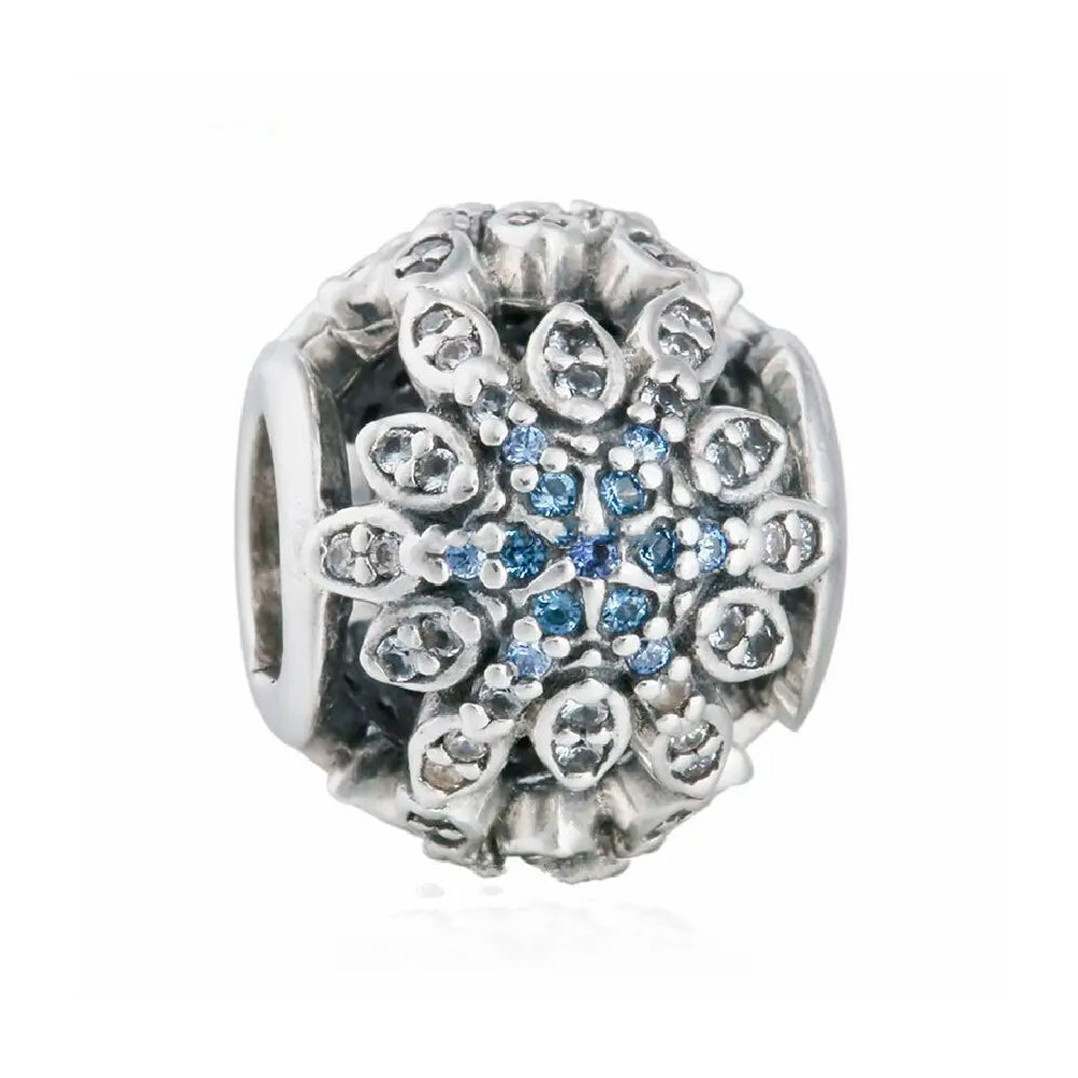 Charm Dije Pandora Original para Mujer 791760NBLMX Copo de Nieve Cristalizado Plata s925 1