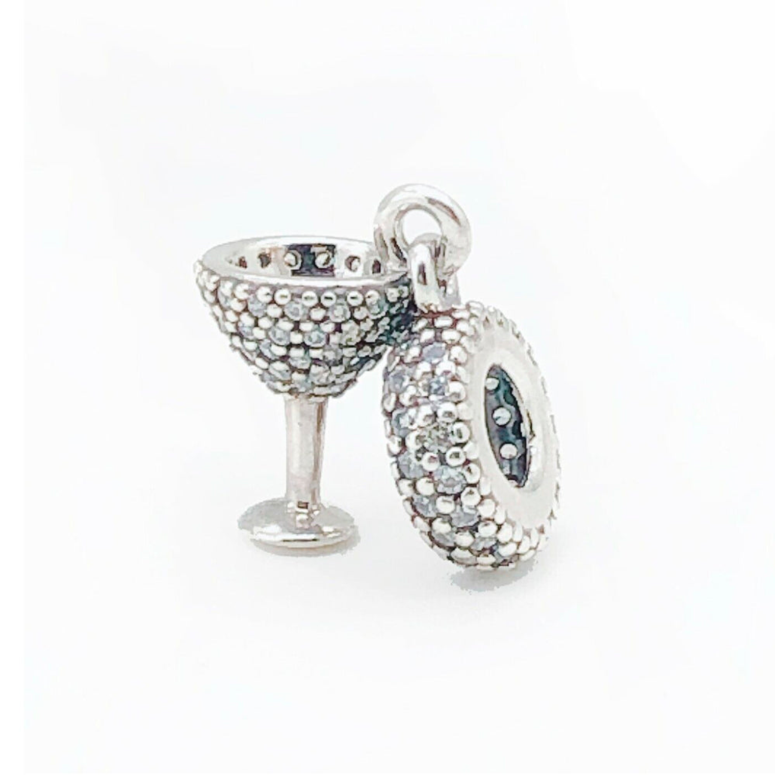 Charm Colgante Pandora Original para Mujer 791535CZ Vaso Coctel s925 3