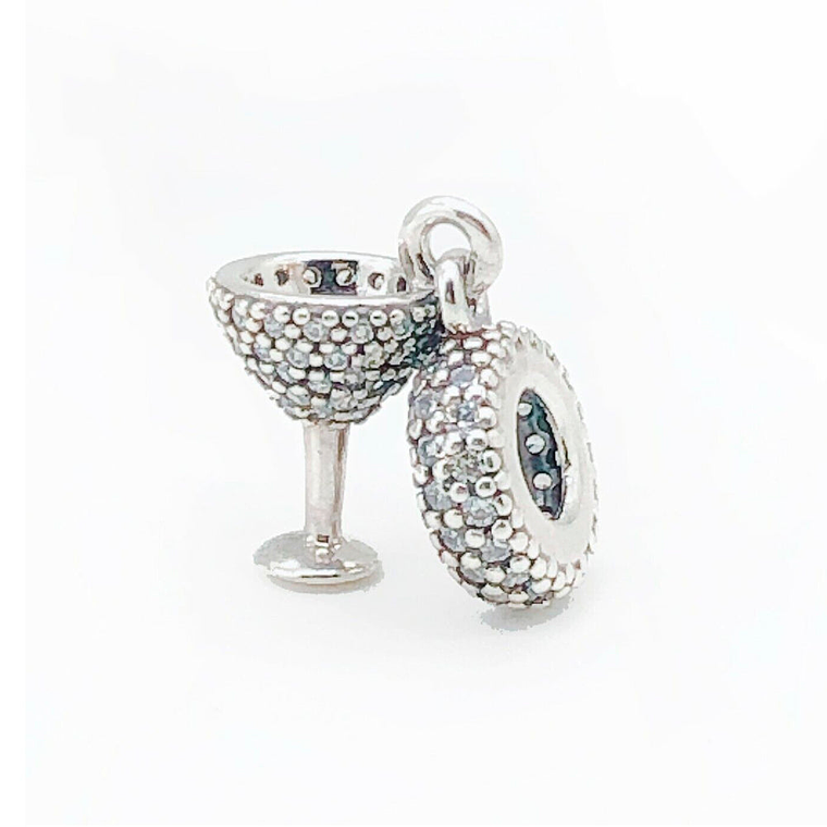 Charm Colgante Pandora Original para Mujer 791535CZ Vaso Coctel s925 3