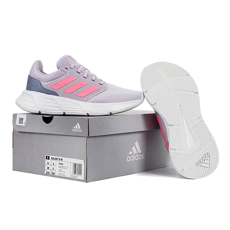 Zapatillas Deportivas Adidas Galaxy 6 HP2406 Para Mujer Lila y Rosa 4