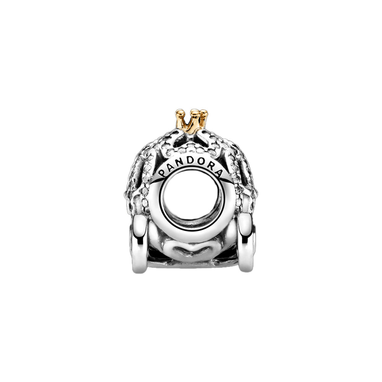 Charm Dije Pandora Original para Mujer 791573CZ Carruaje de Calabaza Plata 925 3