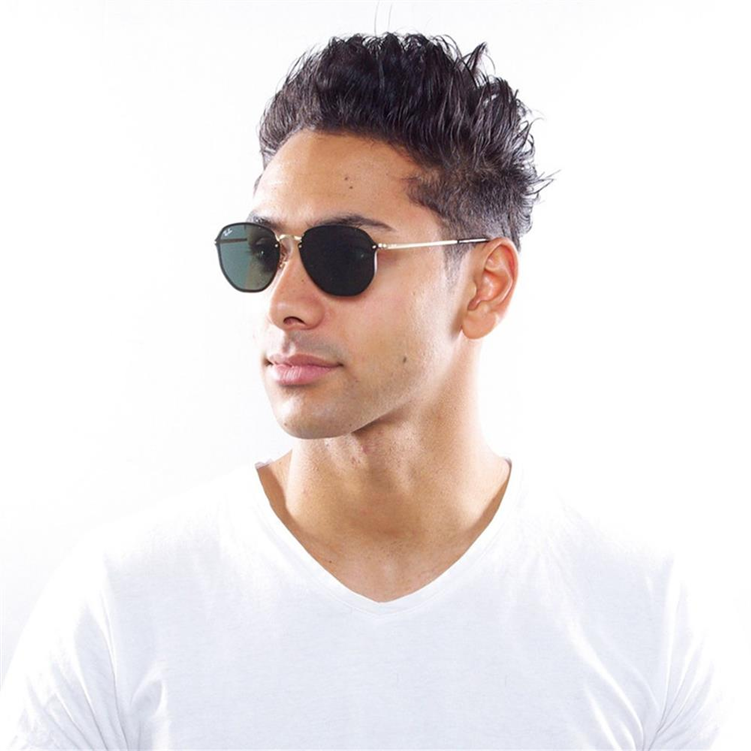 Lentes de Sol Ray Ban Blaze Hexagonal RB3579N 001/71 Color Verde Talla 58mm 5