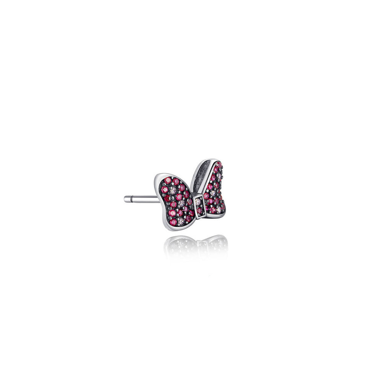 Aretes Pendientes Pandora Tipo Topo Moño de Minnie Mouse 290578czr Plata 925 3