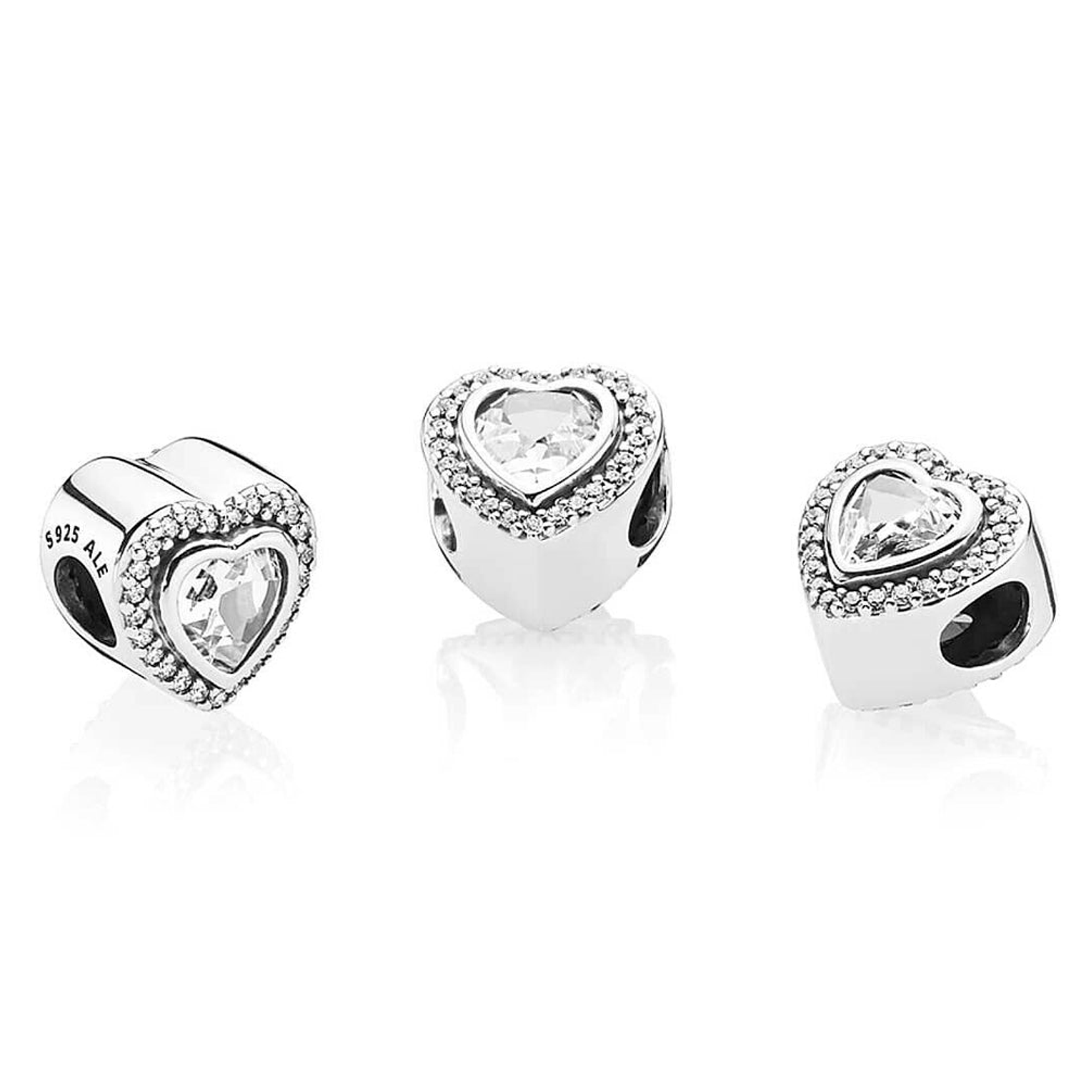 Charm Pandora Original para Mujer 797608CZ Sparkling Clear Heart s925 4