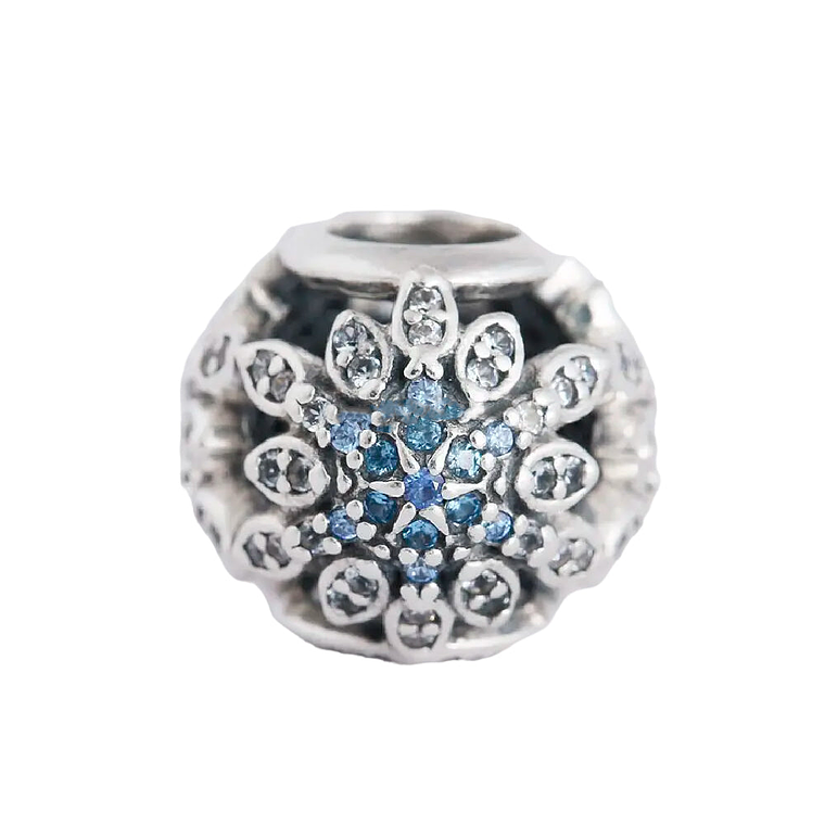 Charm Dije Pandora Original para Mujer 791760NBLMX Copo de Nieve Cristalizado Plata s925 2
