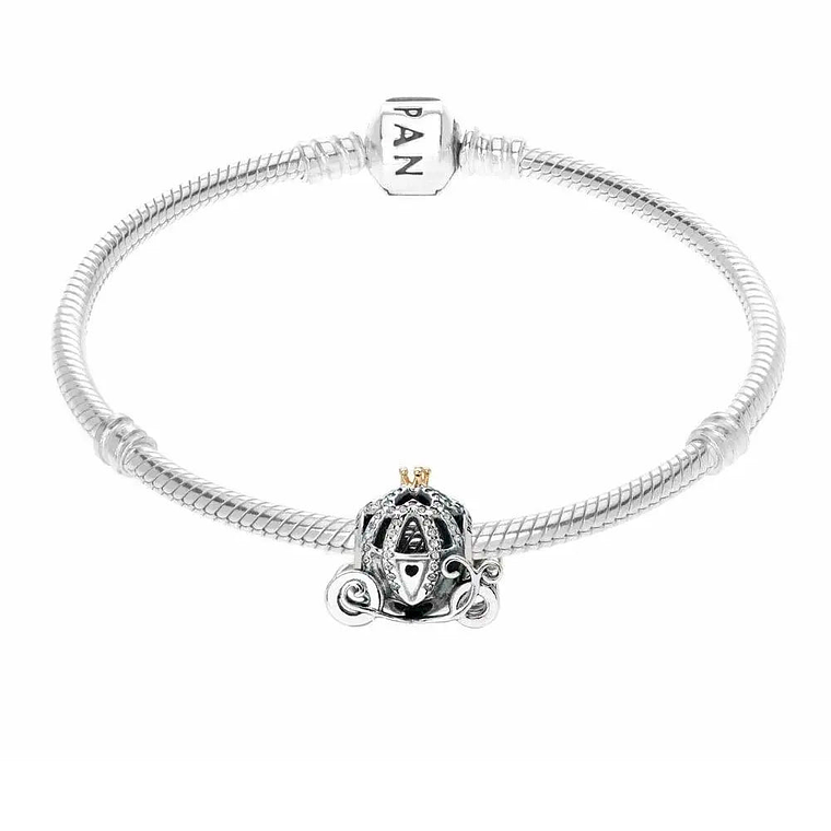 Charm Dije Pandora Original para Mujer 791573CZ Carruaje de Calabaza Plata 925 4