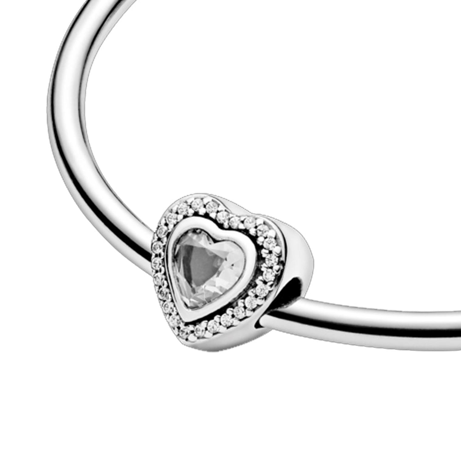 Charm Pandora Original para Mujer 797608CZ Sparkling Clear Heart s925 5