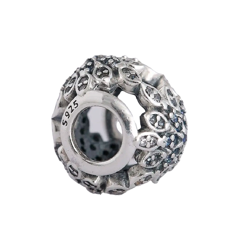 Charm Dije Pandora Original para Mujer 791760NBLMX Copo de Nieve Cristalizado Plata s925 3