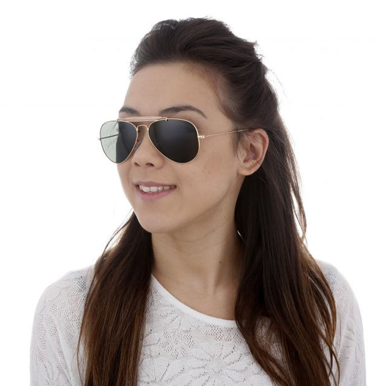 Lentes De Sol Ray Ban Outdoorsman RB3407 001 Rainbow II 6