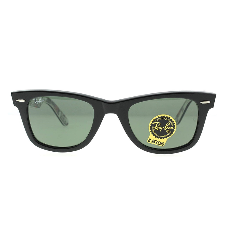 Lentes de Sol Ray Ban Wayfarer Rare Print RB2140 1114 Color Negro Talla 50mm 3