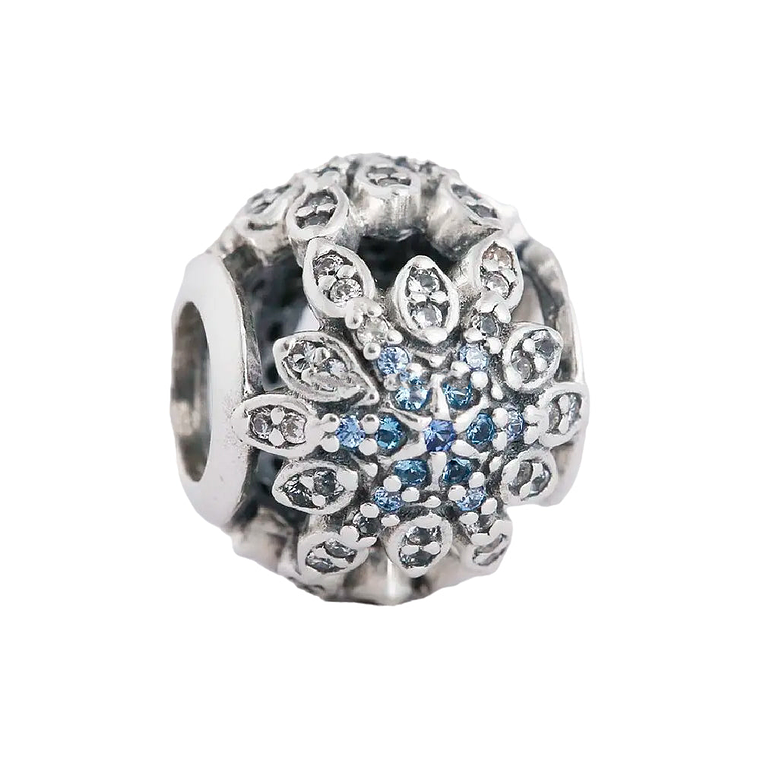 Charm Dije Pandora Original para Mujer 791760NBLMX Copo de Nieve Cristalizado Plata s925 4