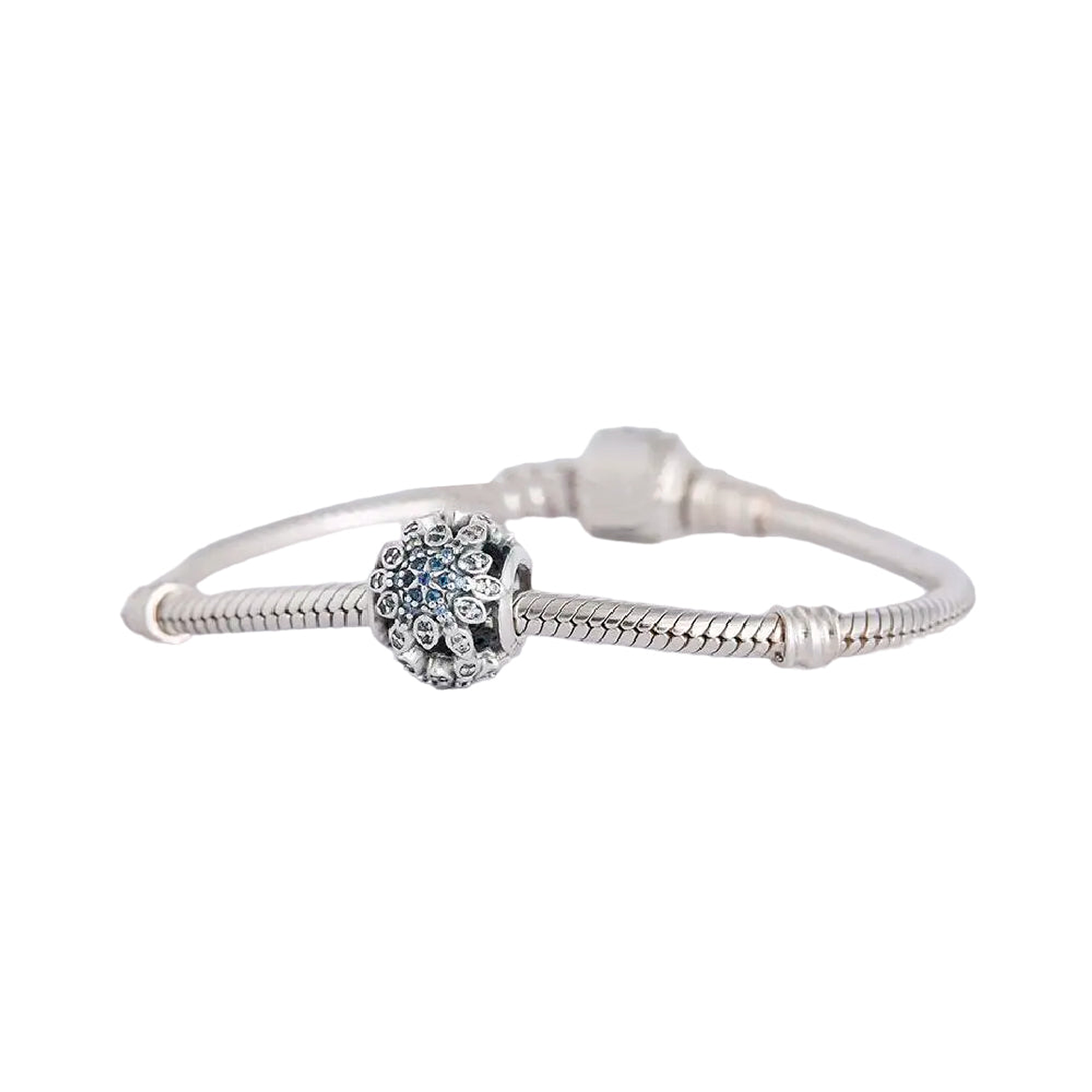 Charm Dije Pandora Original para Mujer 791760NBLMX Copo de Nieve Cristalizado Plata s925 5