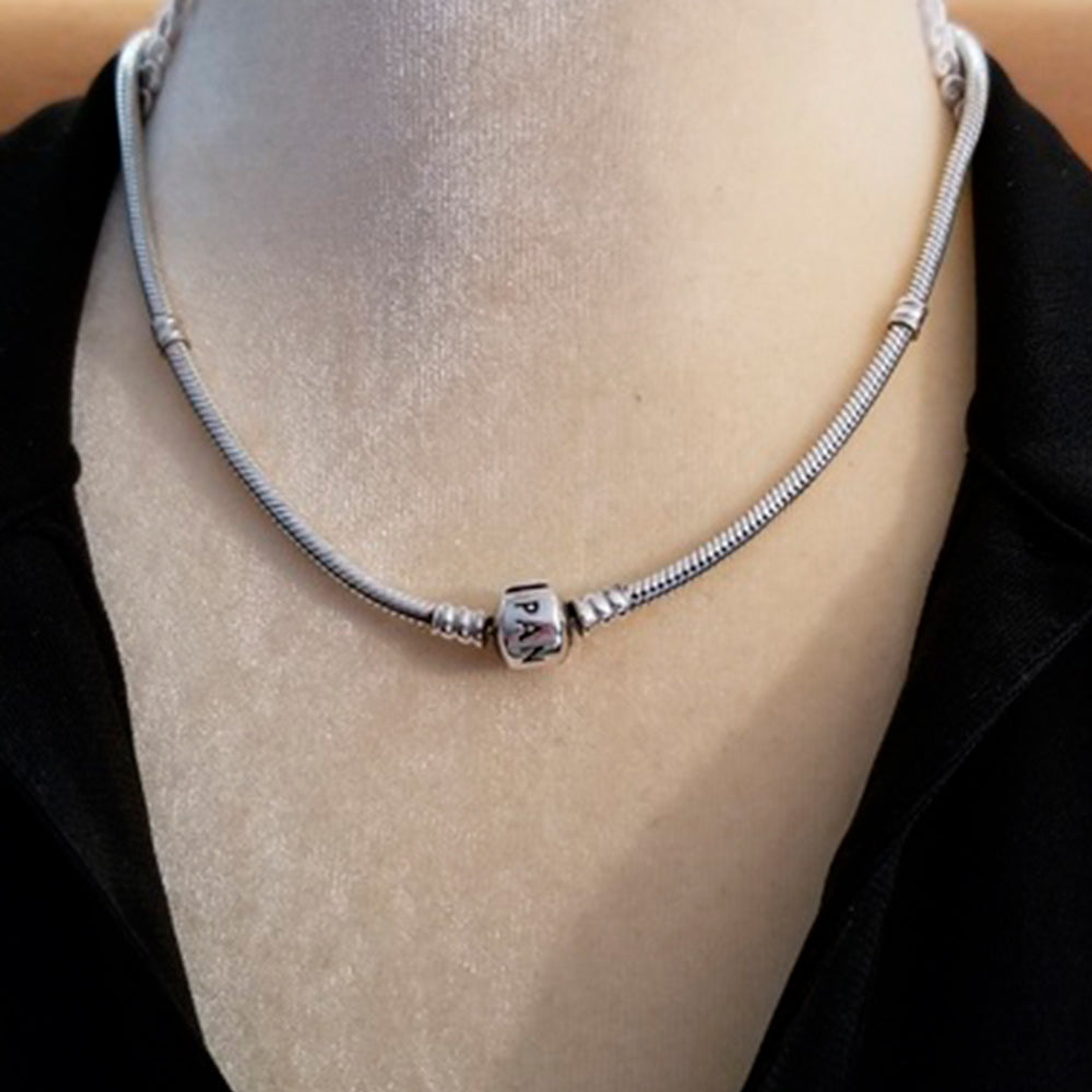 Collar de Cadena Pandora con Dijes 590703HV Plata 925 Talla 50cm 6