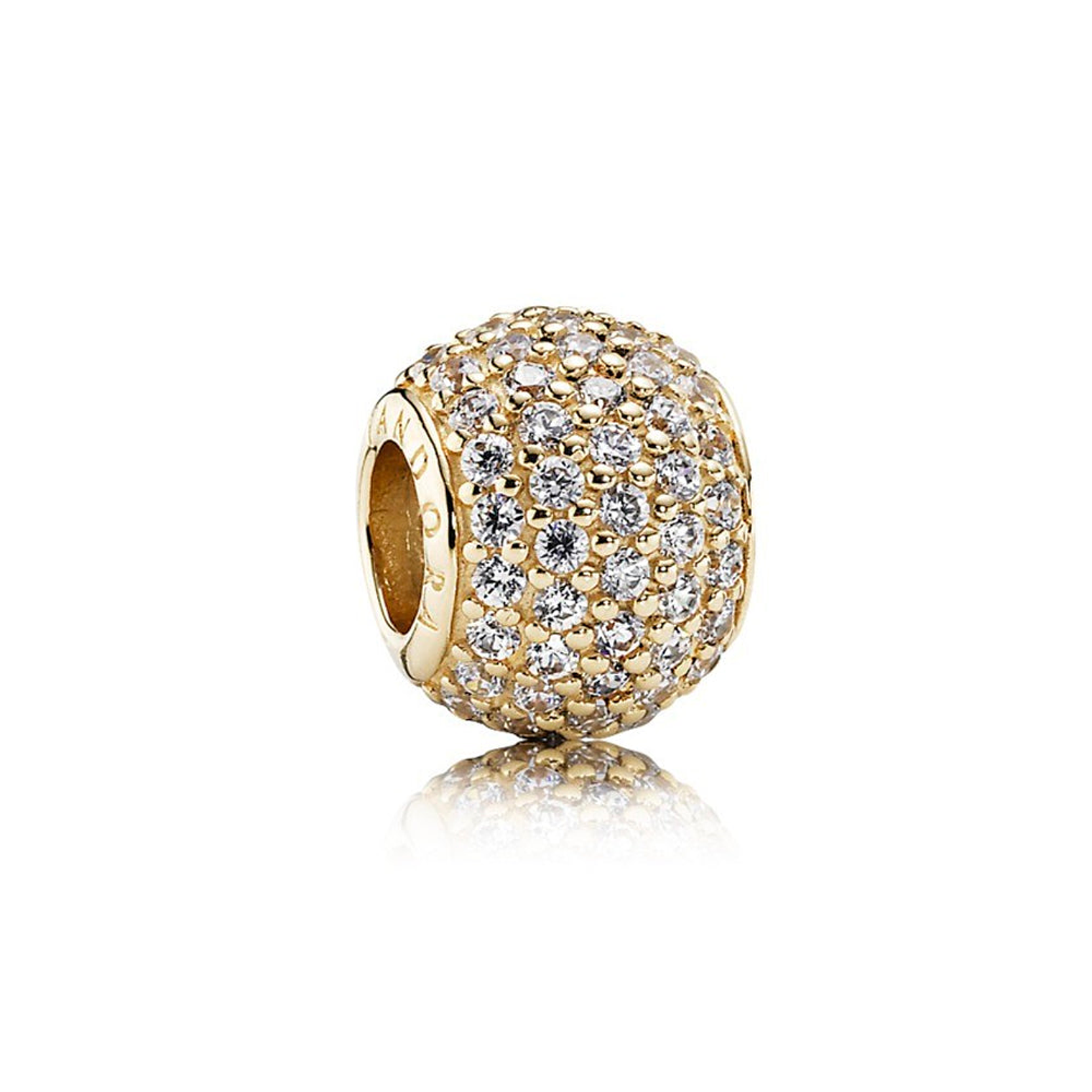 Charm Dije Pandora Original para Mujer 750819CZ Pave Ball Oro 14k 1