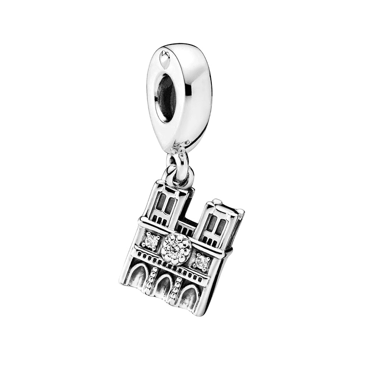 Charm Pandora Original para Mujer Castillo de Notre Dam 798257CZ Plata 1