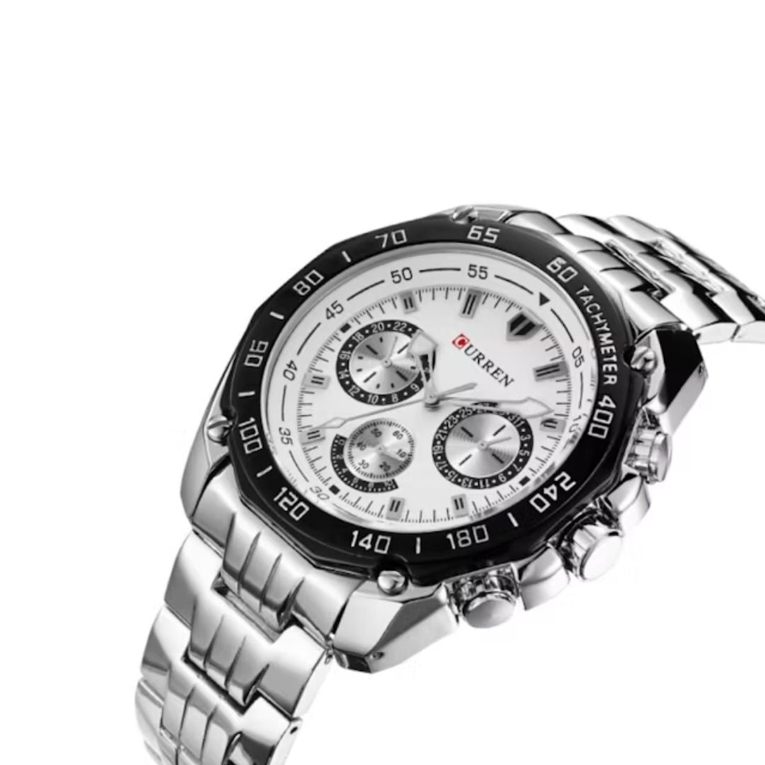 Reloj Análogo Curren Original KREa351902 para Hombre Acero Color Plateado 2