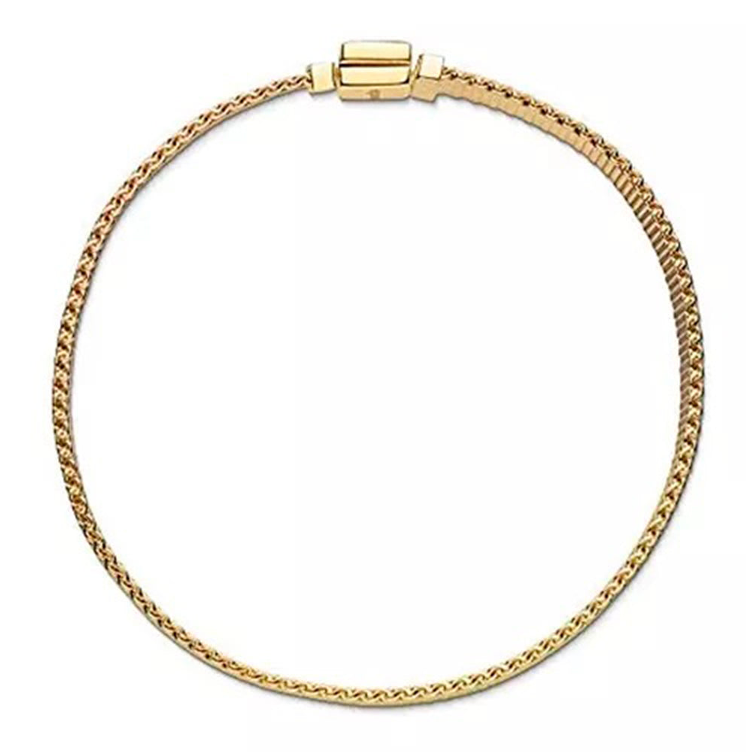 Pulsera Brazalete Pandora Reflexions Cierre de Broche Bañado en Oro 567712 Plata 925 Talla 18cm 2