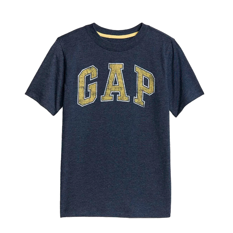 Polo Gap Original para Niño Color Azul y Mostaza Talla M 4