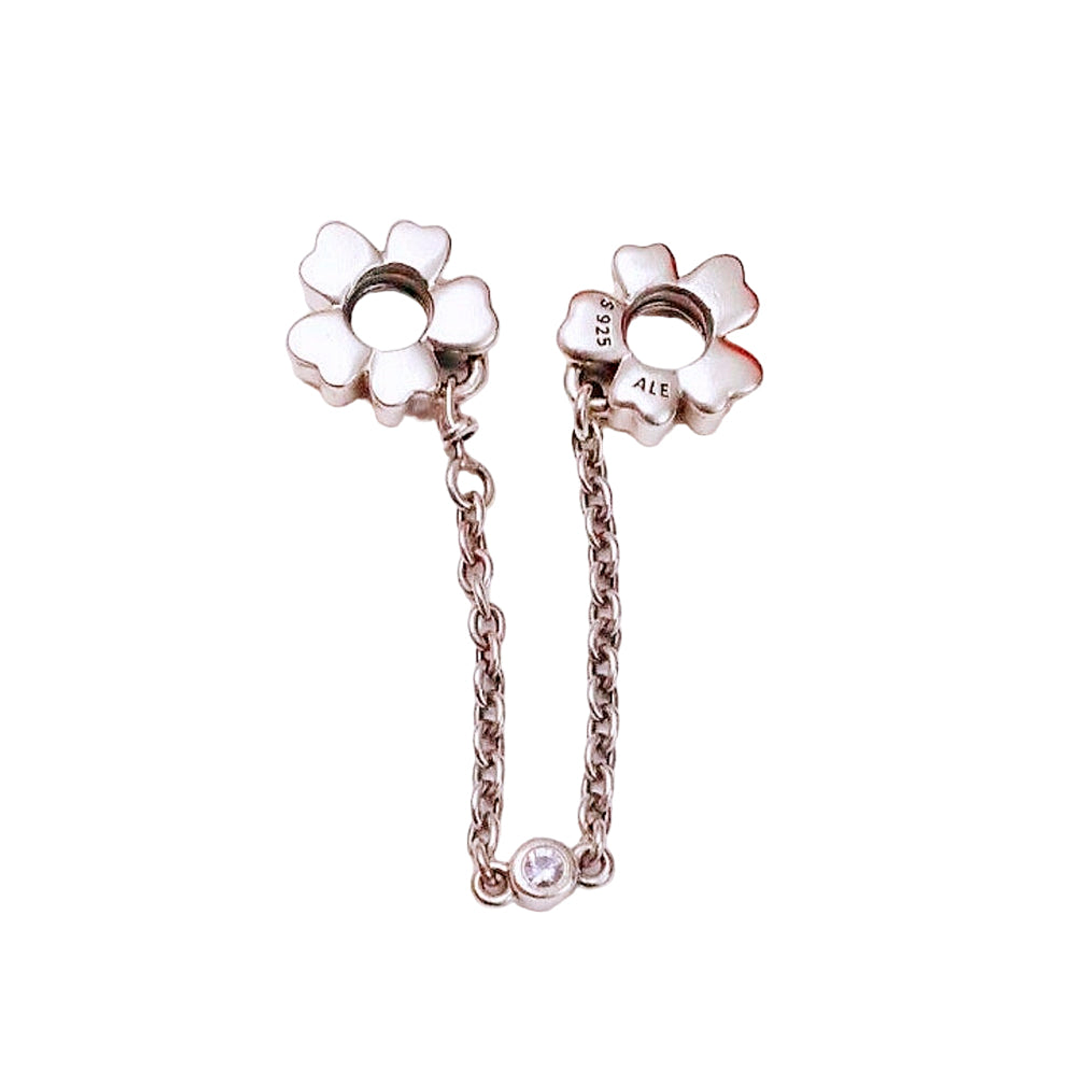 Cadena de Seguridad Pandora Flores Silvestres Color Plateado 797090NRP-05 en Plata 925 3