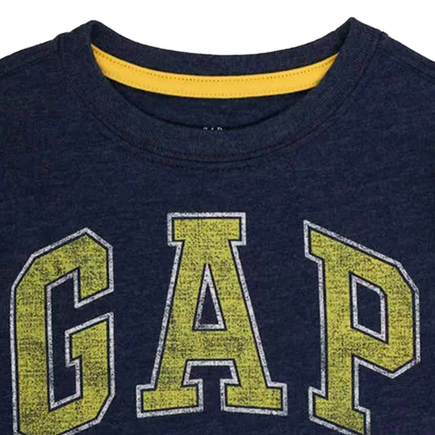 Polo Gap Original para Niño Color Azul y Mostaza Talla M 5