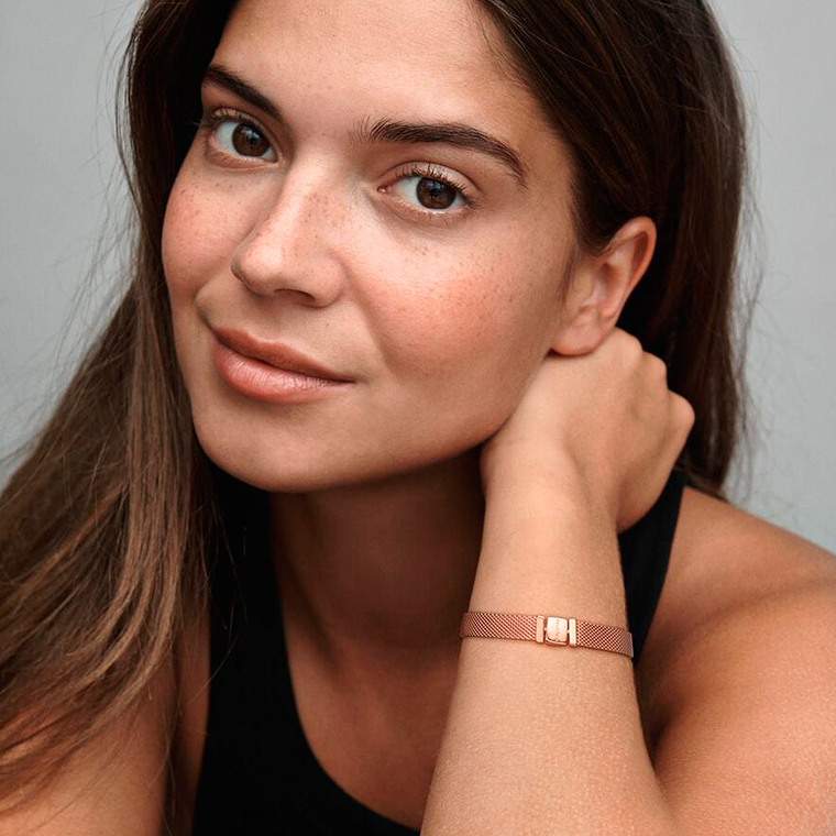 Pulsera Brazalete Pandora Reflexions Cierre de Broche Bañado en Oro 567712 Plata 925 Talla 18cm 5