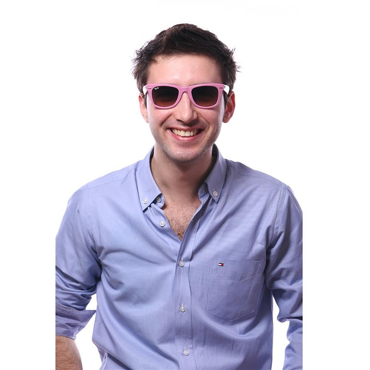 Lentes de Sol Ray Ban Wayfarer RB2140 885/N1 Color Rosado Talla 50mm 6