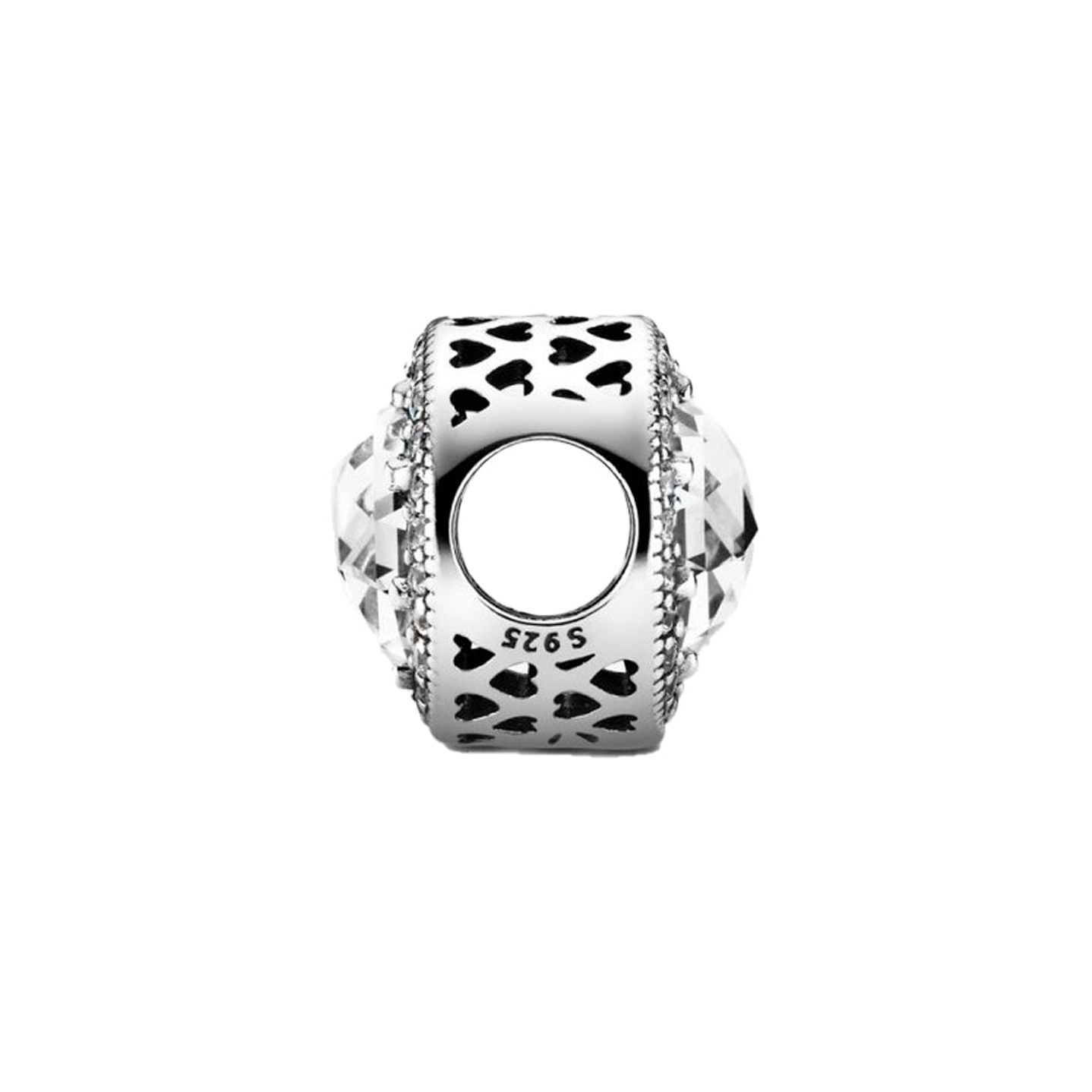 Clip Pandora Original para Mujer 796239CZ Corazones Radiantes Plata s925 2