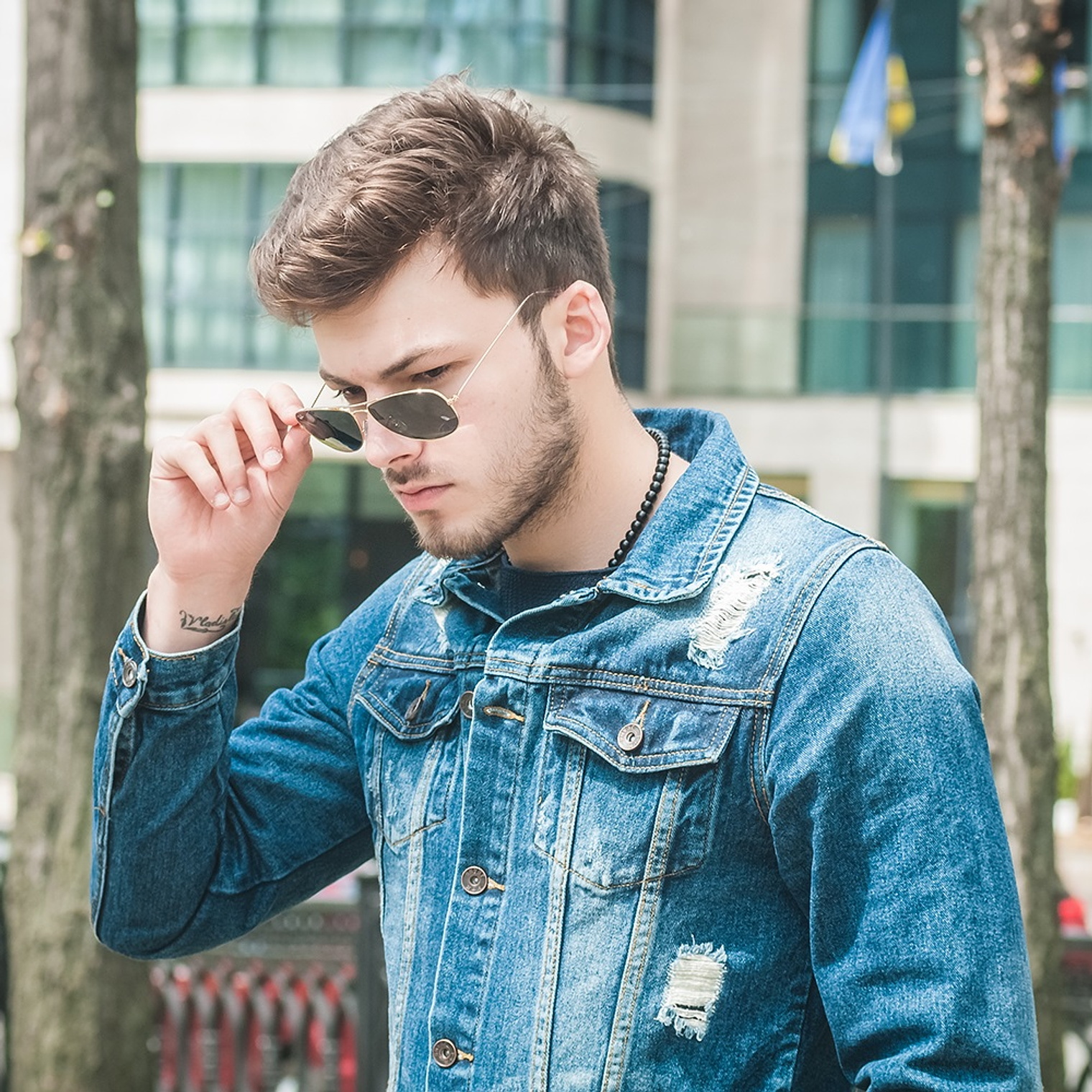 Lentes de Sol Ray Ban Cockpit RB3362 001 Color Dorado Talla 59mm 4