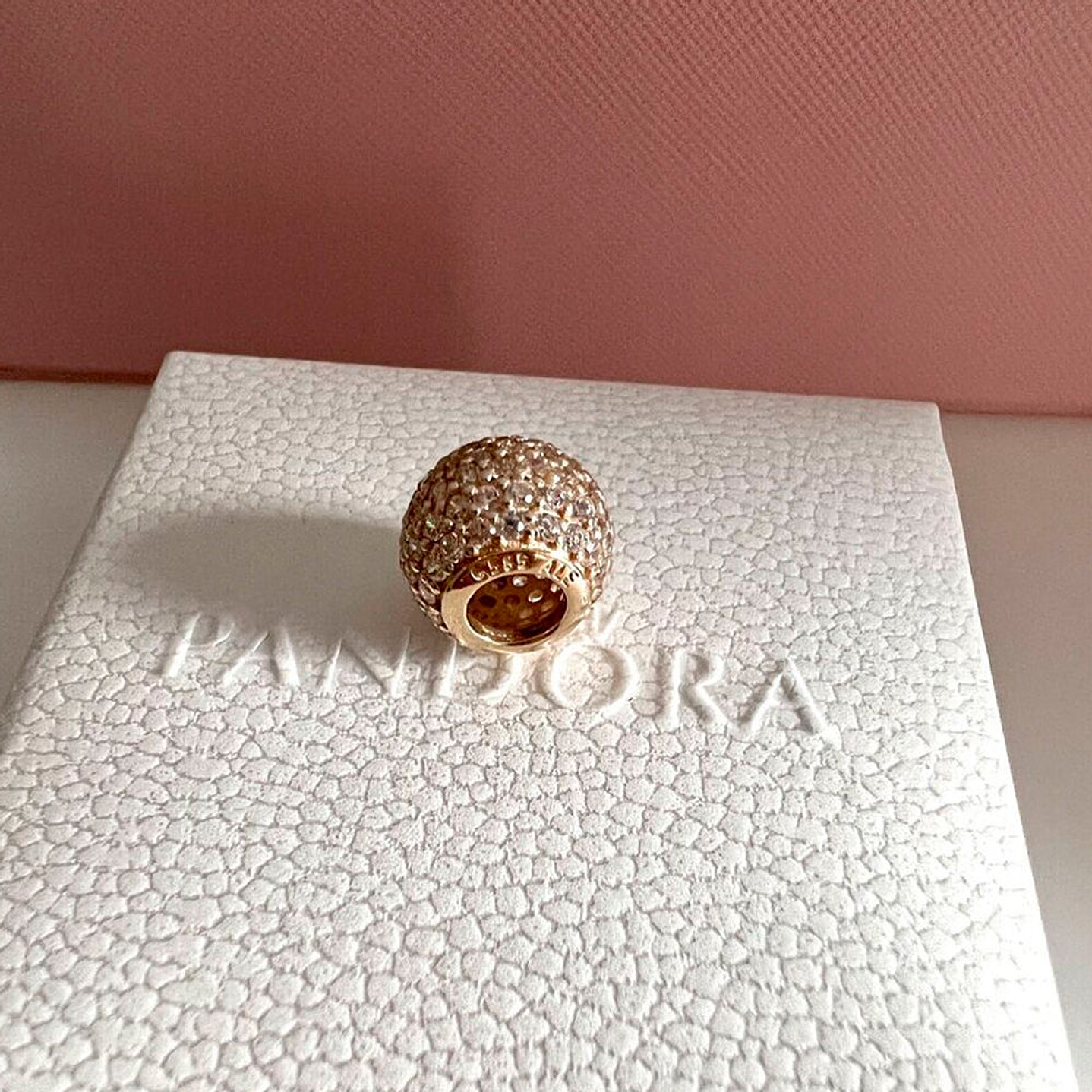 Charm Dije Pandora Original para Mujer 750819CZ Pave Ball Oro 14k 5