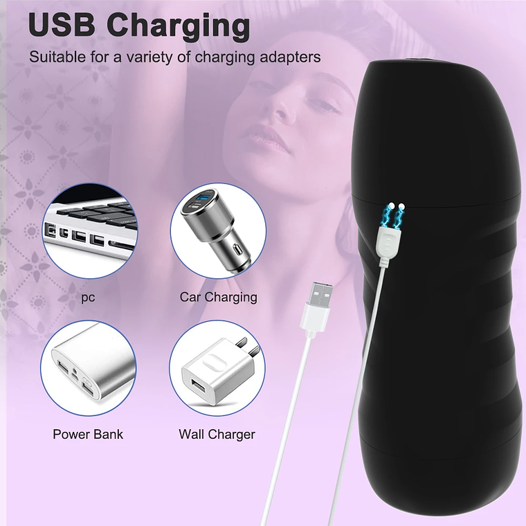 Masturbador Masculino automatico Tluda FJB15 En Silicona Medica 5