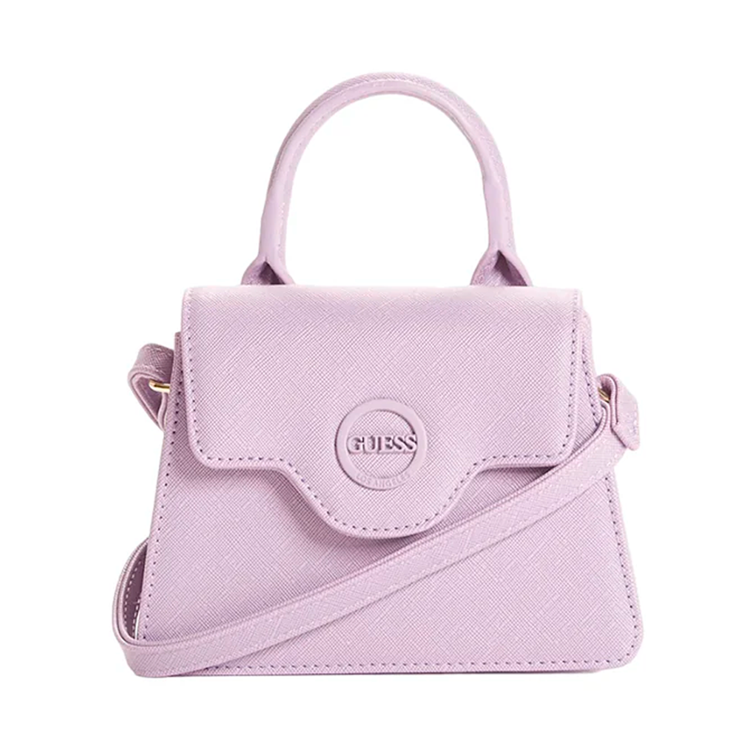 Cartera Crossbody Guess 23GF031 Original Color Lila con Broche de Logo Guess 1