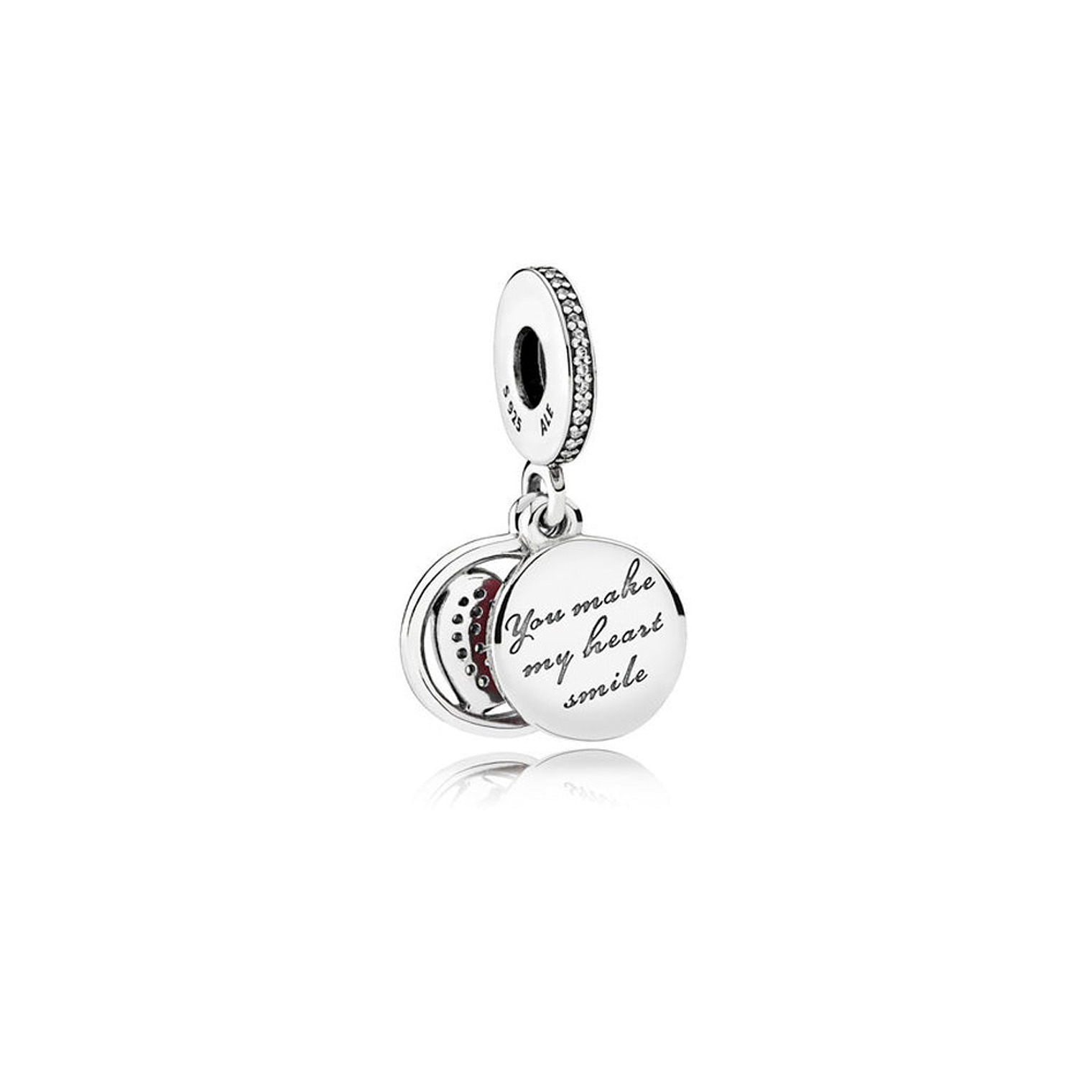Charm Colgante Pandora Original para Mujer 792149EN24 Devoted Heart Dangle Plata s925 2