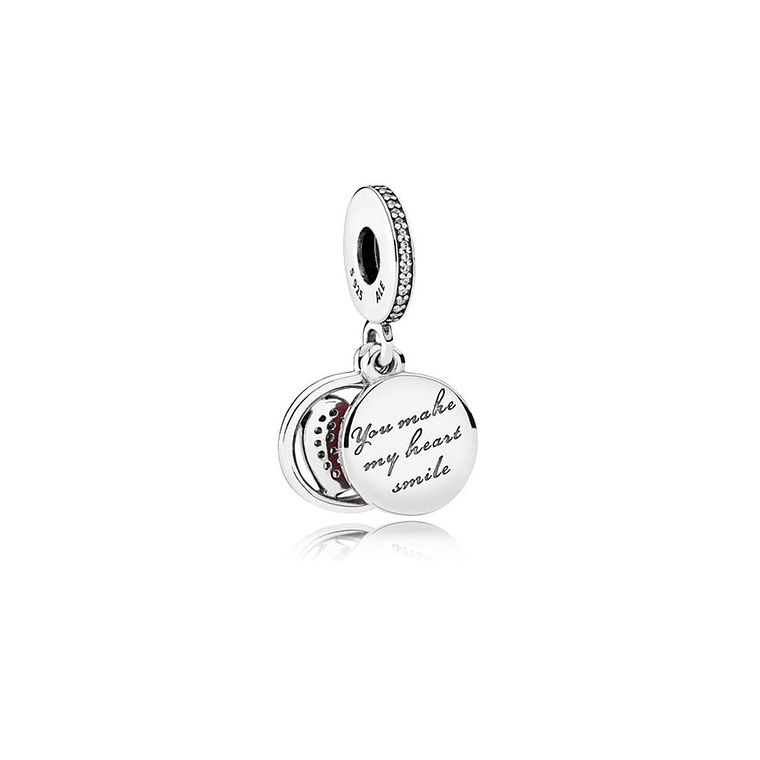 Charm Colgante Pandora Original para Mujer 792149EN24 Devoted Heart Dangle Plata s925 2