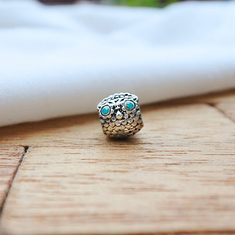 Charm Dije Pandora Original para Mujer 791211CZN Buho Sabio Plata s925 5