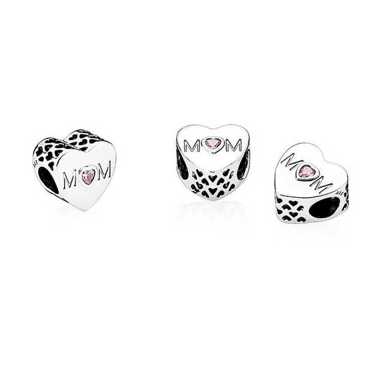 Charm Dije Pandora Original para Mujer 791881PCZ Corazon de Mama Plata s925 2