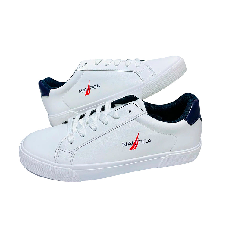 Zapatillas Nautica MYTON2 CV2741 Original Color Blanco y Negro Unisex 1