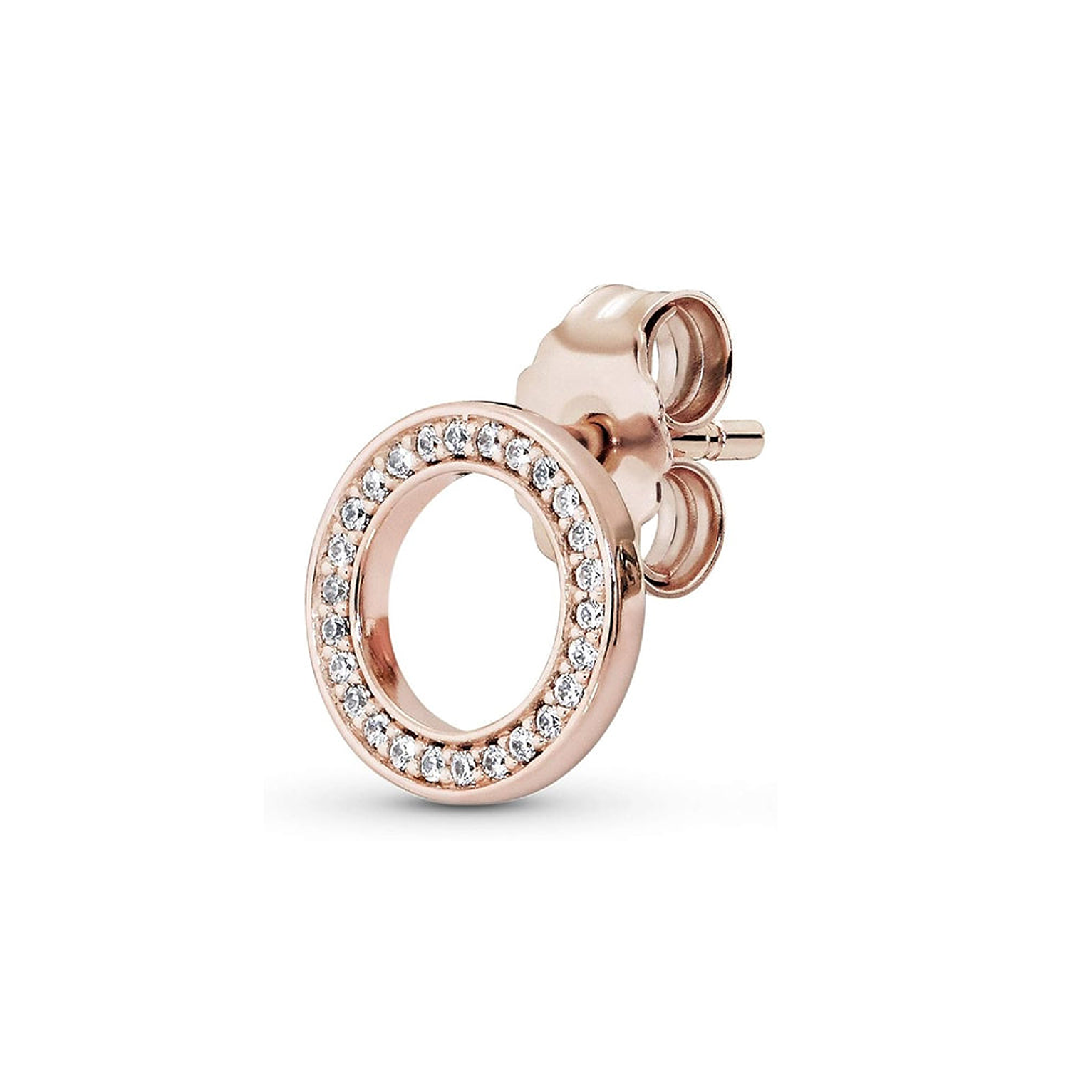 Aretes Pendientes Pandora Rose Por Siempre con Detalles en Circonita 280585CZ Plata 925 2