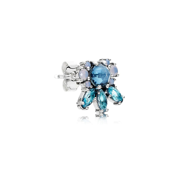 Aretes Pendientes Pandora Patrones de Escarcha con Cristal Azul 290731NMBMX Plata 925 3