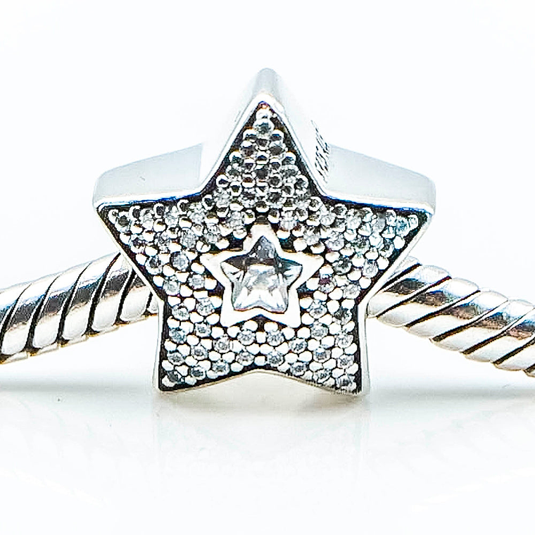 Charm Dije Pandora Original para Mujer 791384CZ Estrella de los Deseos Plata s925 3