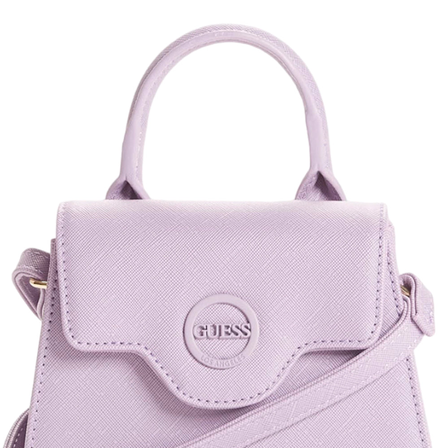 Cartera Crossbody Guess 23GF031 Original Color Lila con Broche de Logo Guess 4