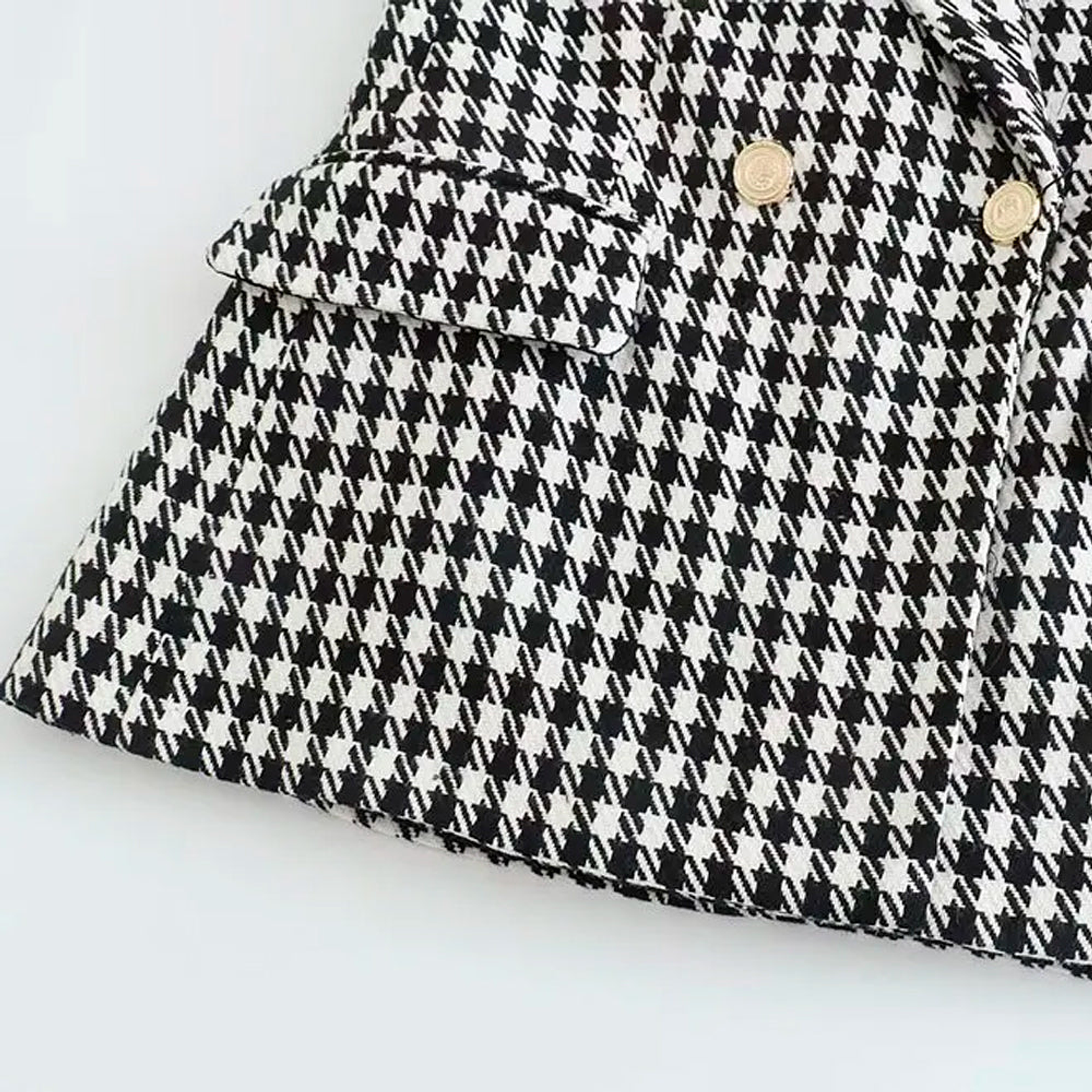 Blazer Cuadros Pata de Gallo TRAF Talla S 4