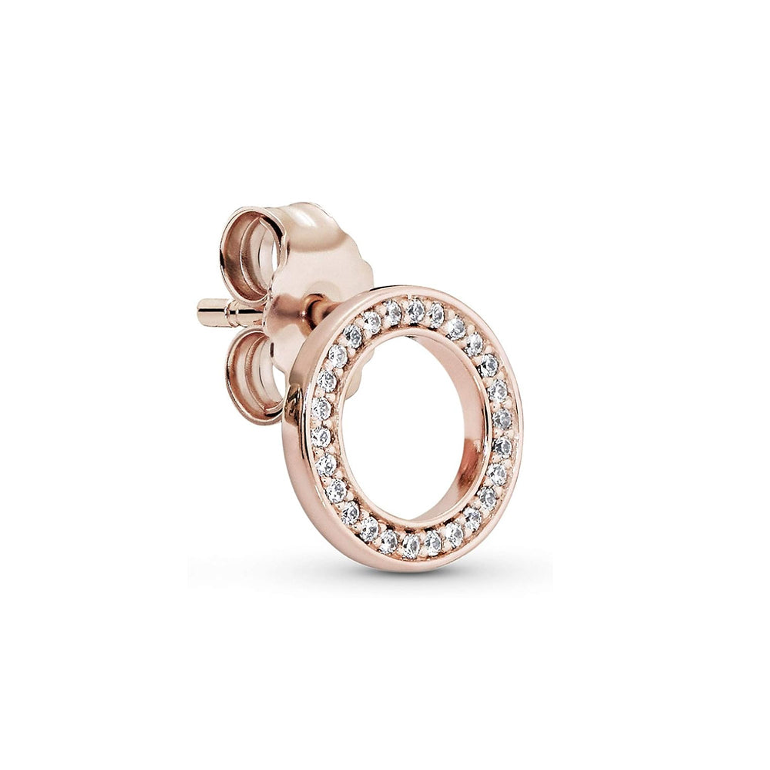 Aretes Pendientes Pandora Rose Por Siempre con Detalles en Circonita 280585CZ Plata 925 4