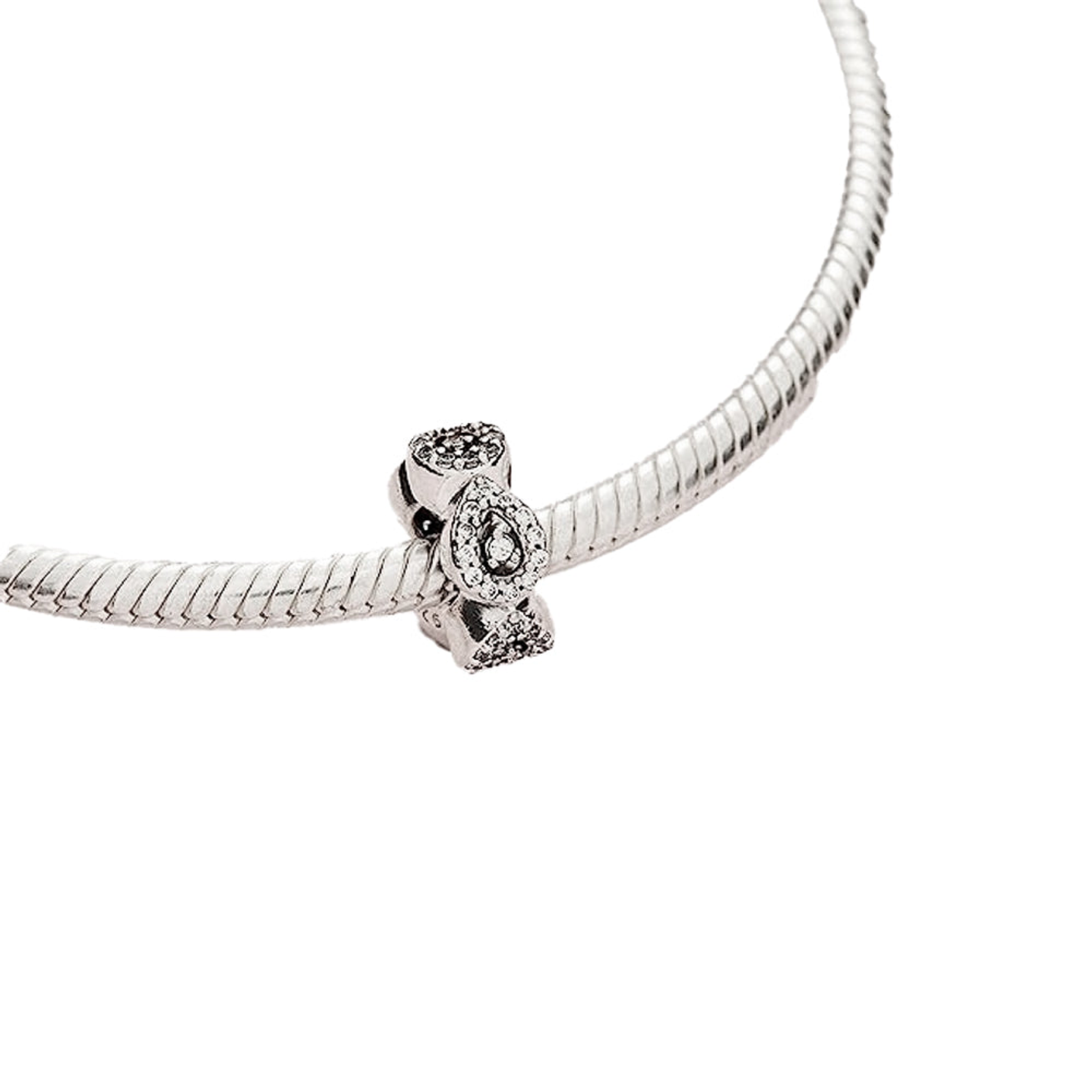 Charm Pandora Original para Mujer 796270CZ Lagrima Espaciador con Zirconia Cubico Claro 4