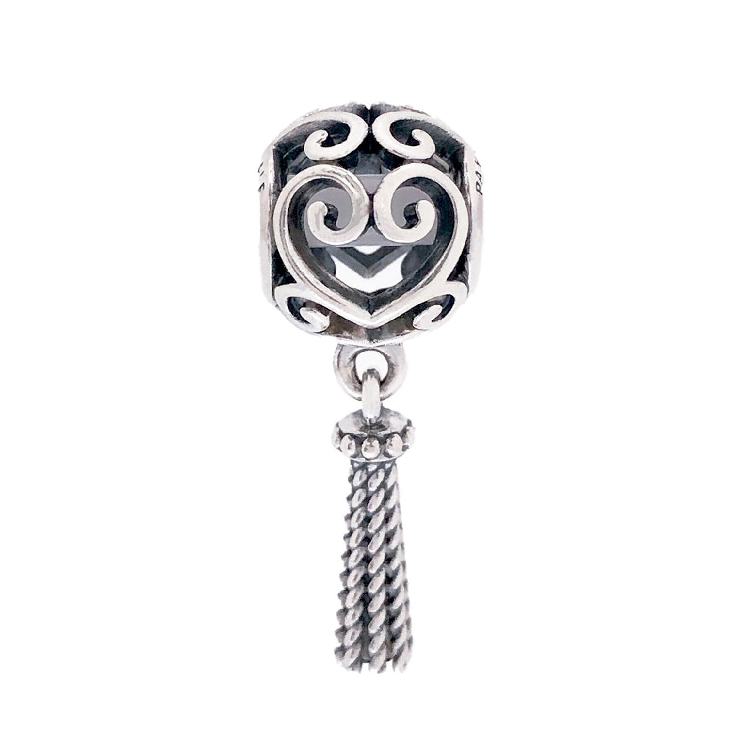 Charm Pandora Original para Mujer 797037 Enchanted Heart Tassel Sterling s925 2