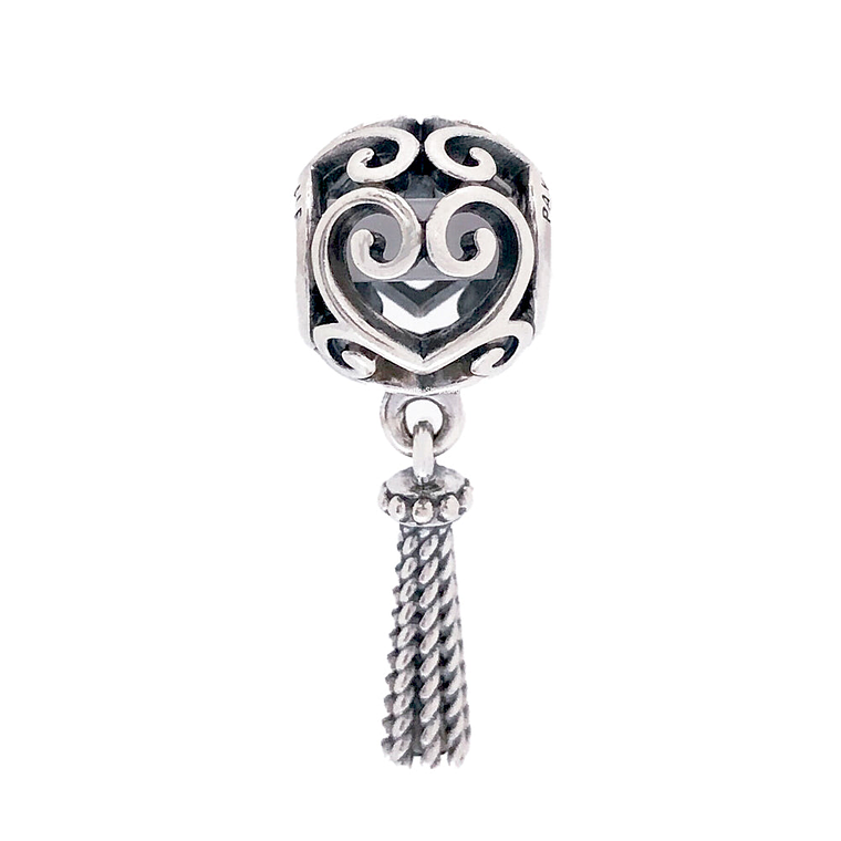Charm Pandora Original para Mujer 797037 Enchanted Heart Tassel Sterling s925 2