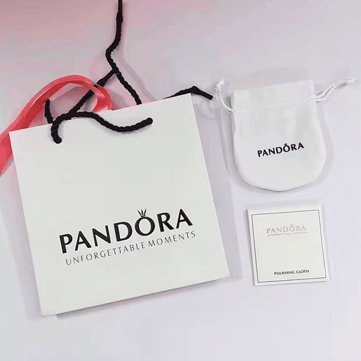 Aretes Pendientes Pandora Tipo Topo Copo de Nieve en Circonitas 290589CZ Plata 925 6