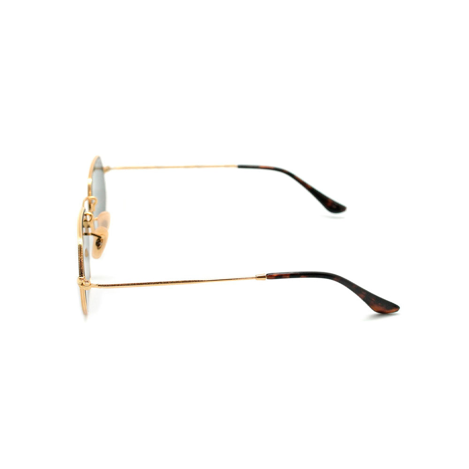 Lentes De Sol Ray Ban Octagonal Flat RB3556N 001/90 Celeste Espejado 2