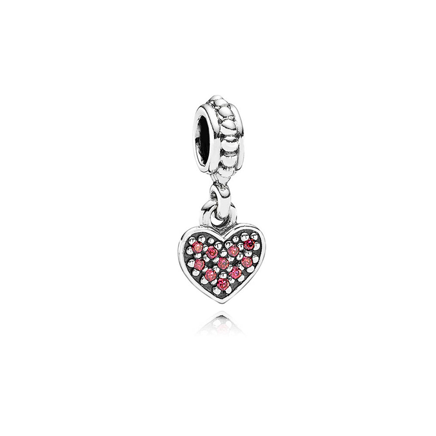 Charm Colgante Pandora Original para Mujer 791023CZR Pave Heart Sterling Plata s925 1